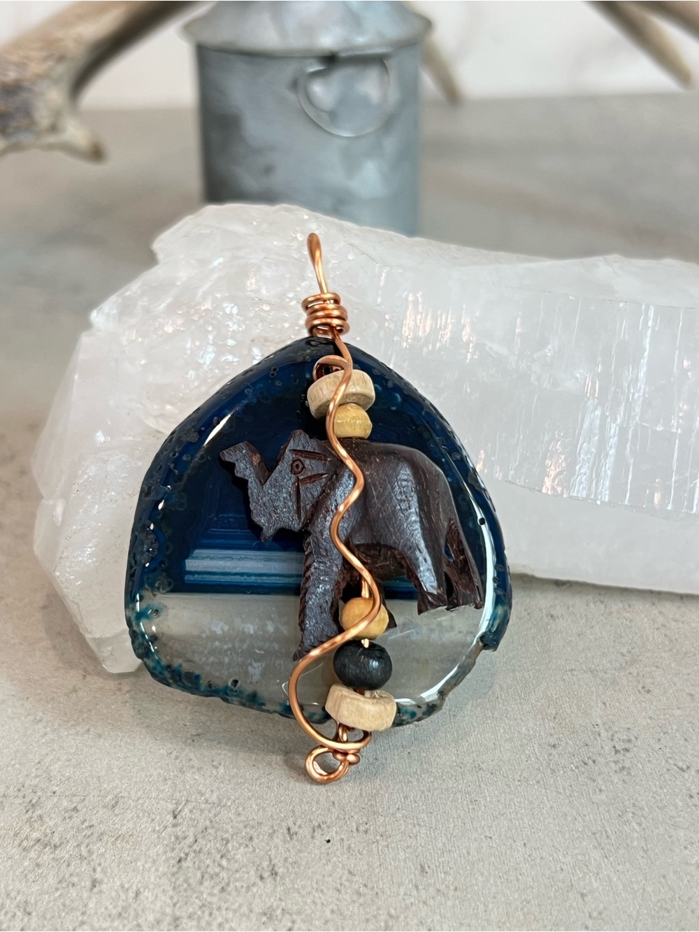 Orbiters Elephant Pendant by the_tipsy_trex